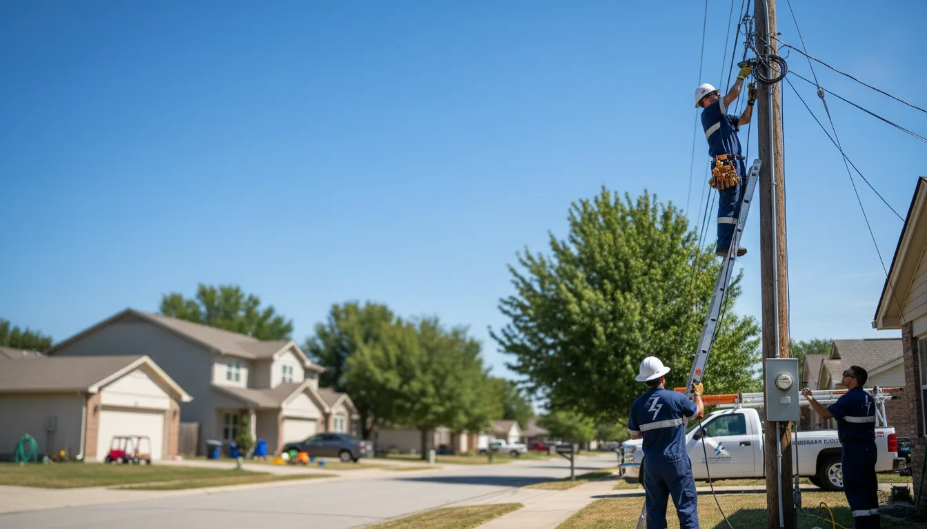 Residential electrician providing installation services in Trafford, PA